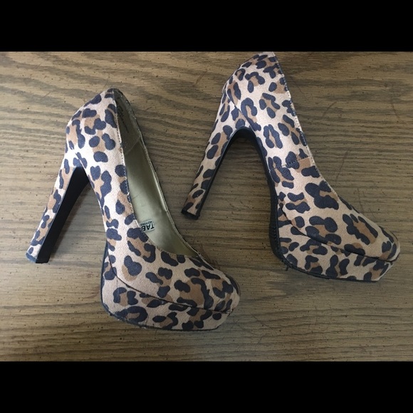 Leopard Print Platform Mossimo Target Heels - Picture 4 of 7